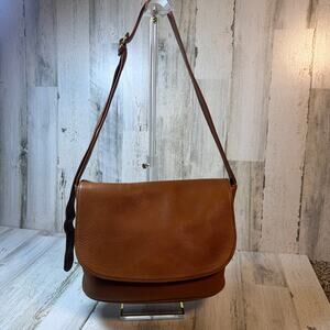 Vintage Coach (1990s) Sonoma Flap Bag 4903 British Tan Leather | Made in USA